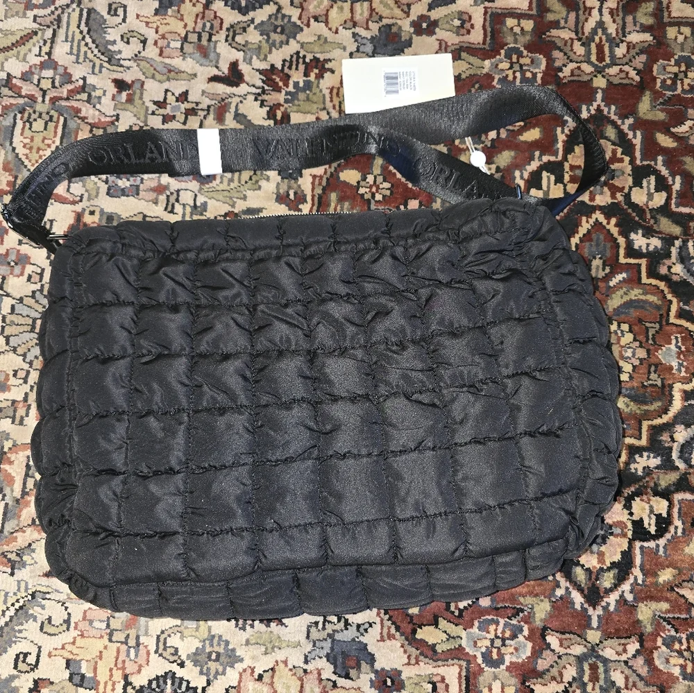 Valentino Orlandi Black Quilted Bag